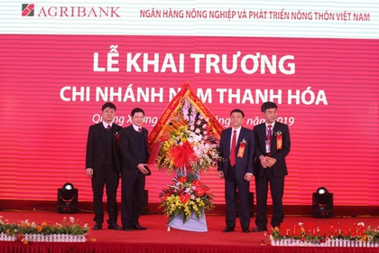 Khai trương Agribank chi nhánh Nam Thanh Hoá tại thị trấn Quảng Xương